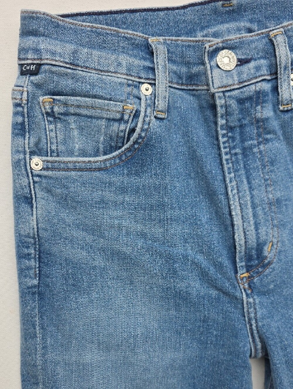 NEW $238 CITIZENS OF HUMANITY LILAH HIGH-RISE KICK FLARE MED BLUE JEANS SIZE 27 - Picture 4 of 13